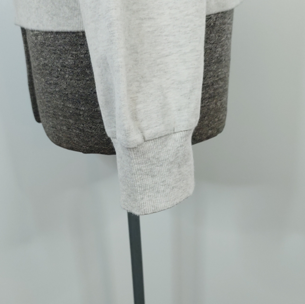 Banana Republic ivory & gray heathered lightweight zip up jacket - Picture 10 of 15
